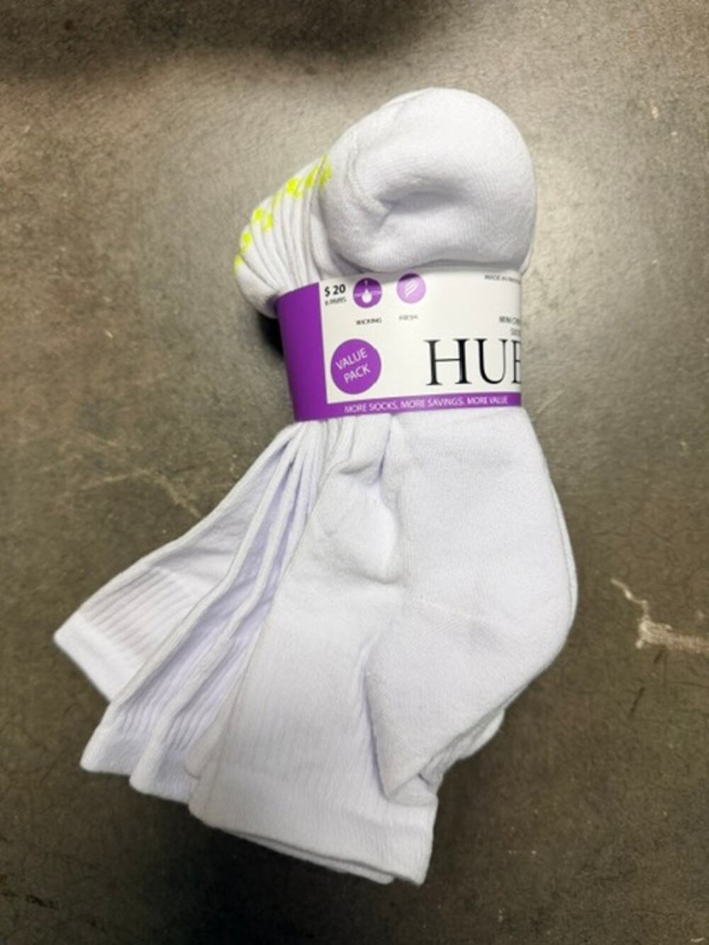 Hue Women's Mini Crew Socks 6-Pack (White)